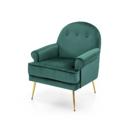'SANTI Relaxation Chair Dark Green / Gold'