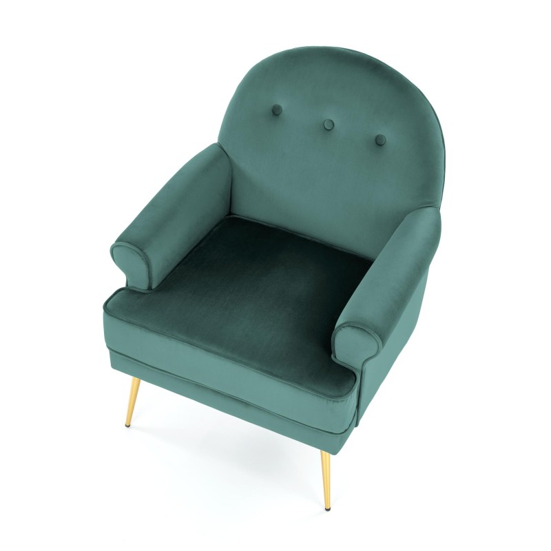 'SANTI Relaxation Chair Dark Green / Gold' 'SANTI Relaxation Chair Dark Green / Gold'