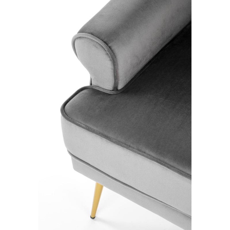 'SANTI Relaxation Chair in Ash Gray / Gold' 'SANTI Relaxation Chair in Ash Gray / Gold'