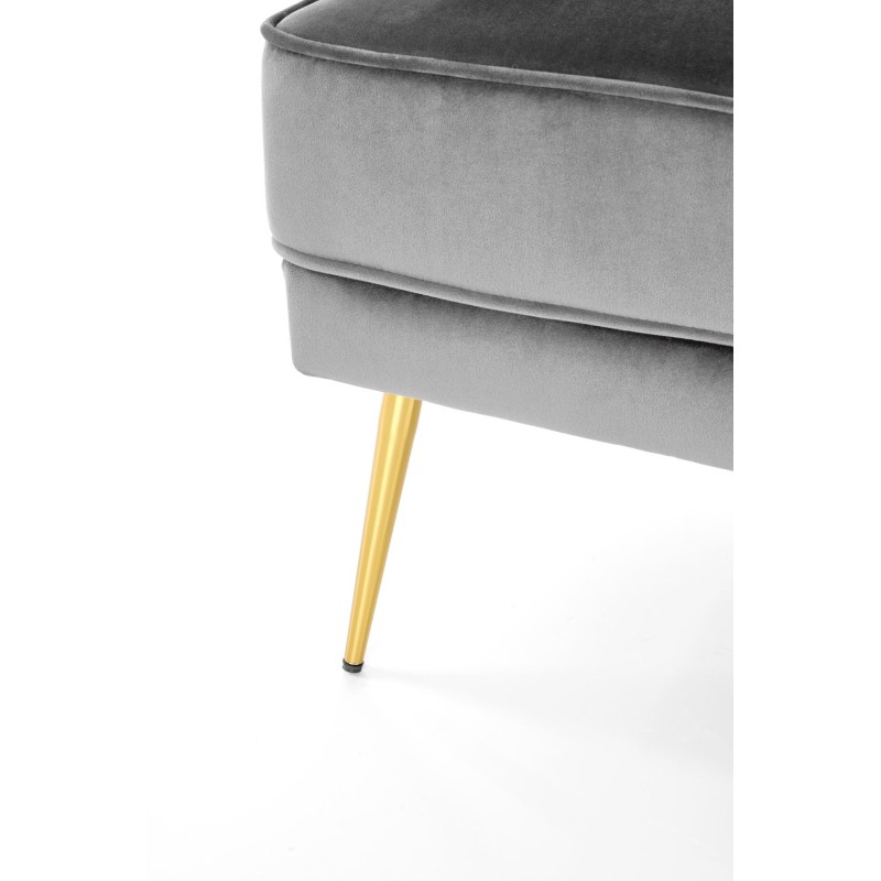 'SANTI Relaxation Chair in Ash Gray / Gold' 'SANTI Relaxation Chair in Ash Gray / Gold'