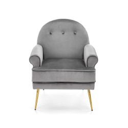 'SANTI Relaxation Chair in Ash Gray / Gold' 'SANTI Relaxation Chair in Ash Gray / Gold'