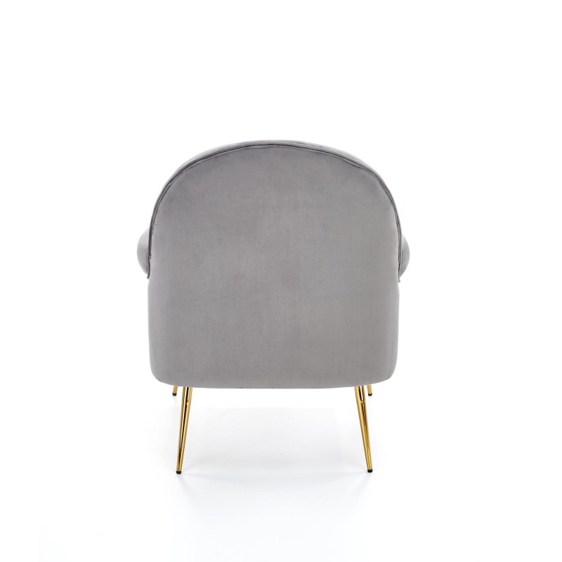 'SANTI Relaxation Chair in Ash Gray / Gold' 'SANTI Relaxation Chair in Ash Gray / Gold'