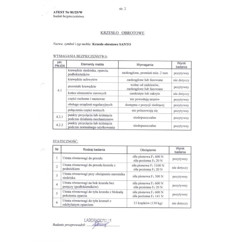 SANTO fotel obrotowy, czarny SANTO fotel obrotowy, czarny