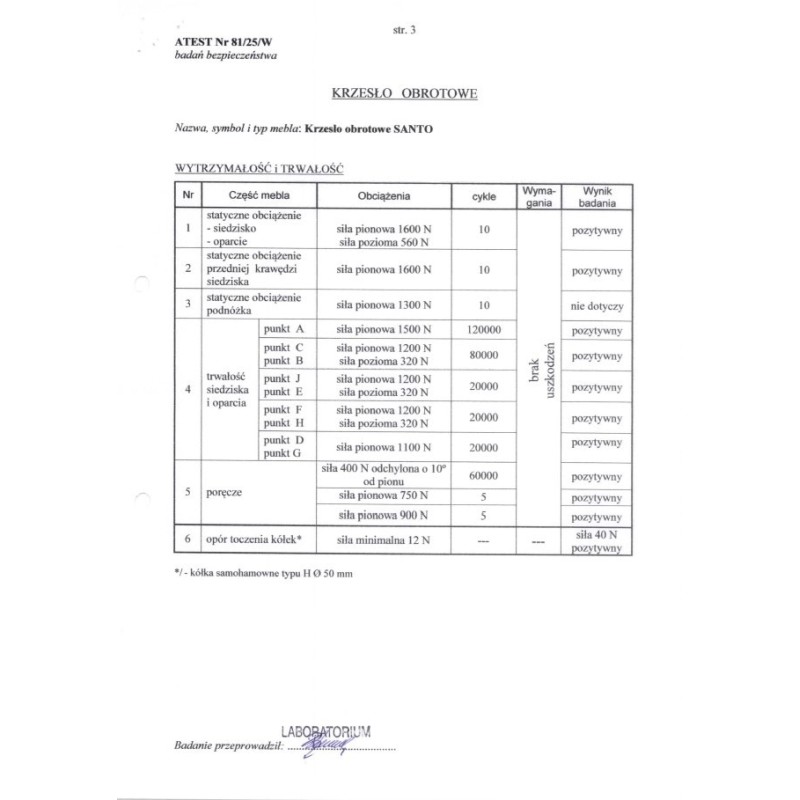 SANTO fotel obrotowy, czarny SANTO fotel obrotowy, czarny