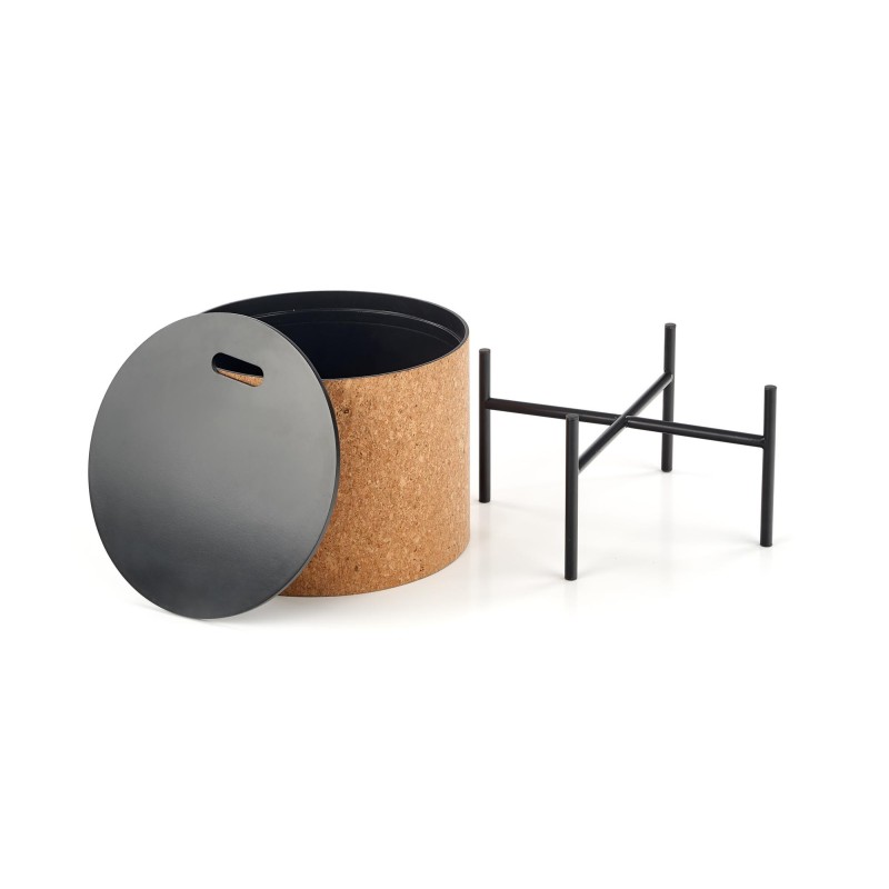 'SASHA Natural/Black Coffee Table' 'SASHA Natural/Black Coffee Table'