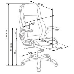 SATURN fotel gabinetowy popiel SATURN fotel gabinetowy popiel