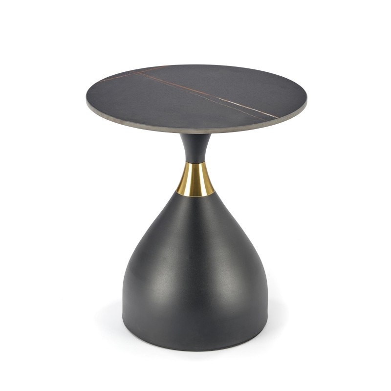 'SCALITA Black Marble Coffee Table / Black / Gold' 'SCALITA Black Marble Coffee Table / Black / Gold'