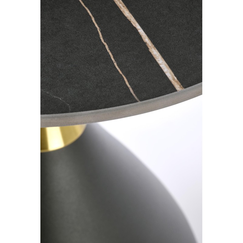 'SCALITA Black Marble Coffee Table / Black / Gold' 'SCALITA Black Marble Coffee Table / Black / Gold'