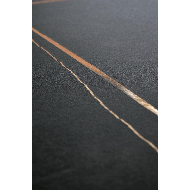 'SCALITA Black Marble Coffee Table / Black / Gold' 'SCALITA Black Marble Coffee Table / Black / Gold'