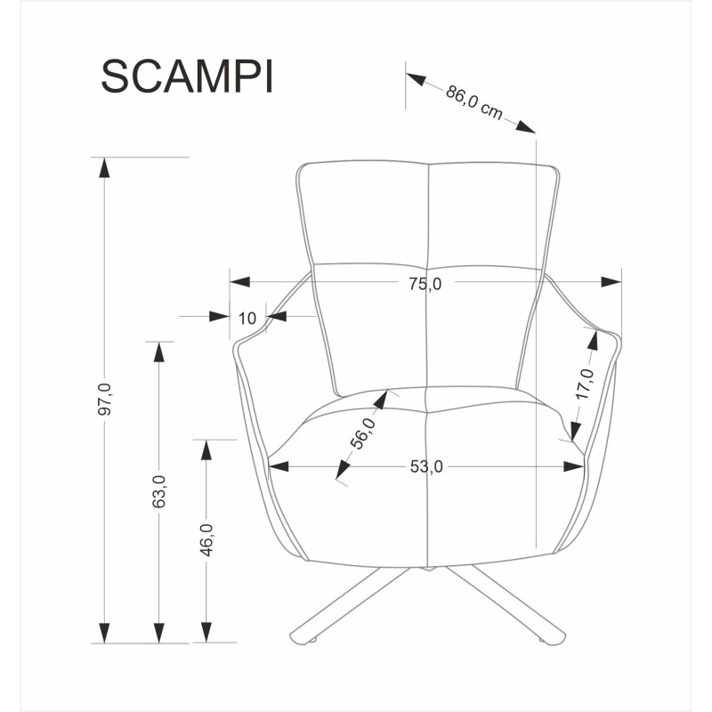 'SCAMPI Relaxation Armchair, Cappuccino' 'SCAMPI Relaxation Armchair, Cappuccino'