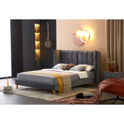'SCANDINO Bed 160, Ash Grey'