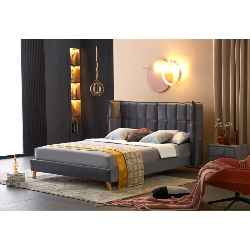 'SCANDINO Bed 160, Ash Grey' 'SCANDINO Bed 160, Ash Grey'