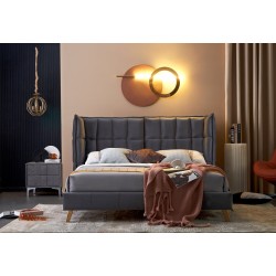 'SCANDINO Bed 160, Ash Grey' 'SCANDINO Bed 160, Ash Grey'