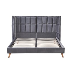 'SCANDINO Bed 160, Ash Grey' 'SCANDINO Bed 160, Ash Grey'