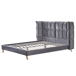 'SCANDINO Bed 160, Ash Grey' 'SCANDINO Bed 160, Ash Grey'