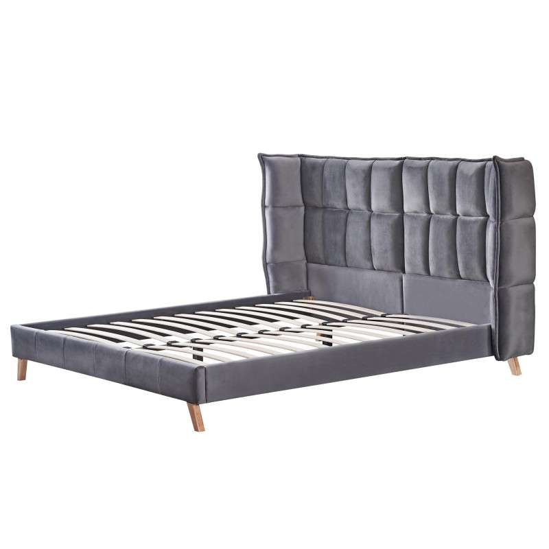 'SCANDINO Bed 160, Ash Grey' 'SCANDINO Bed 160, Ash Grey'