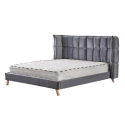 'SCANDINO Bed 160, Ash Grey' 'SCANDINO Bed 160, Ash Grey'