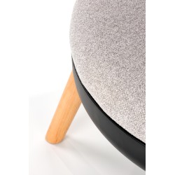 'SCANDI Footstool: Ash Grey, Black' 'SCANDI Footstool: Ash Grey, Black'