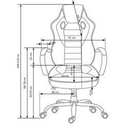 'SCROLL Office Chair in Black / Red / Ash' 'SCROLL Office Chair in Black / Red / Ash'