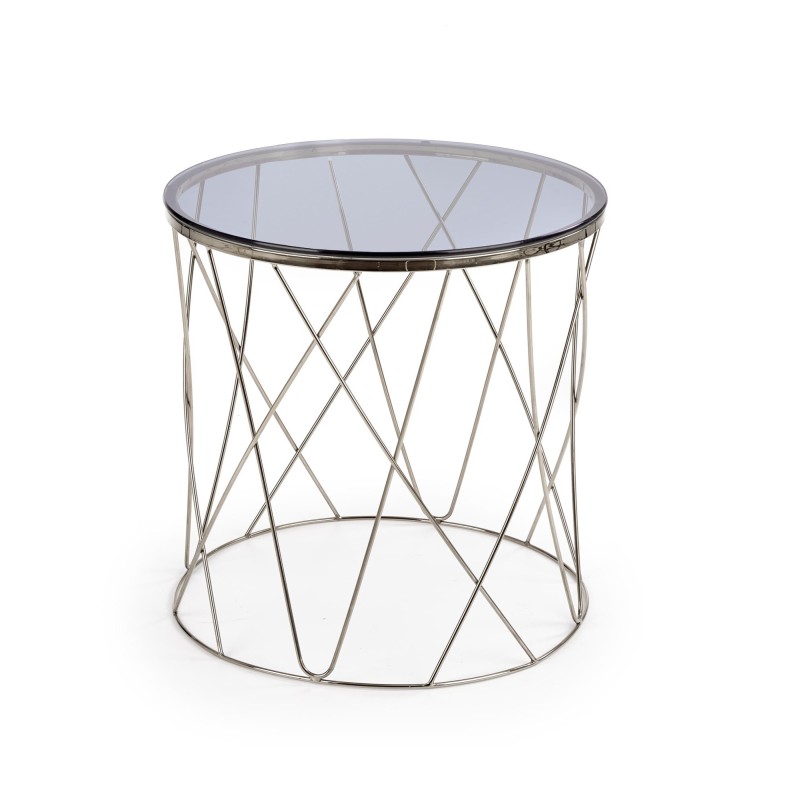 'SELENA Coffee Table, Frame - Chrome, Glass - Smoked' 'SELENA Coffee Table, Frame - Chrome, Glass - Smoked'