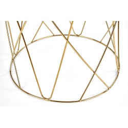 'SELENA Coffee Table, Frame - Gold, Glass - Smoked' 'SELENA Coffee Table, Frame - Gold, Glass - Smoked'
