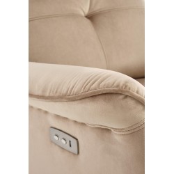 'SEMIR Electric Reclining Armchair with USB Port, Beige' 'SEMIR Electric Reclining Armchair with USB Port, Beige'