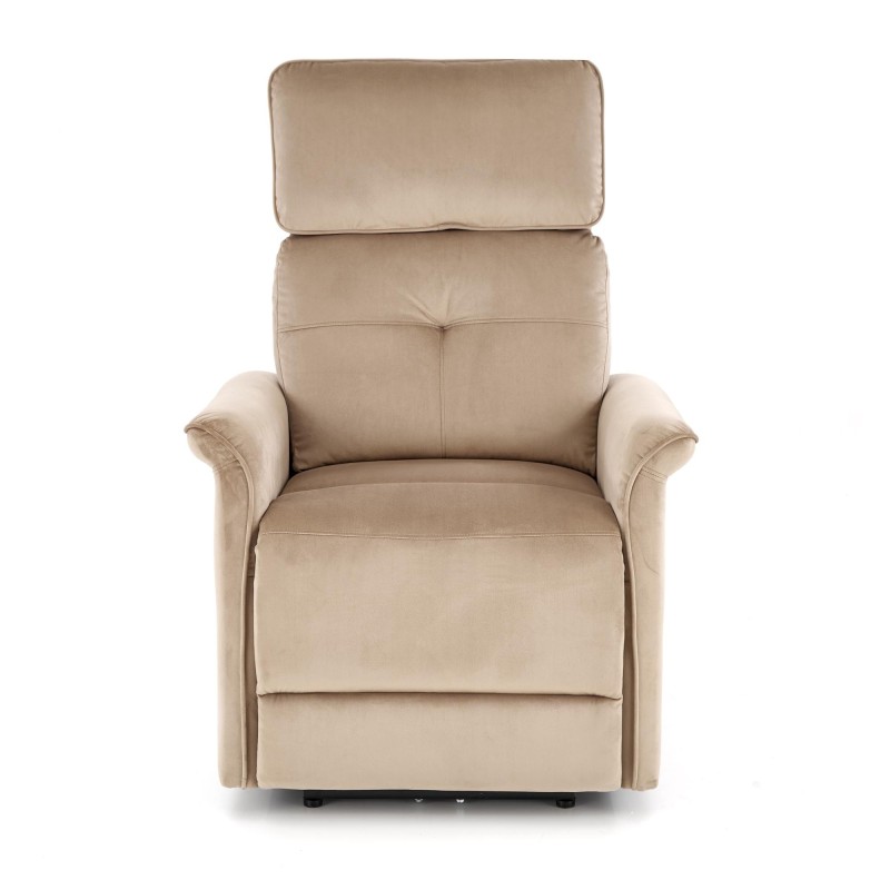 'SEMIR Electric Reclining Armchair with USB Port, Beige' 'SEMIR Electric Reclining Armchair with USB Port, Beige'