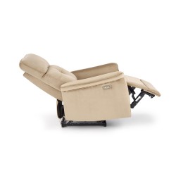 'SEMIR Electric Reclining Armchair with USB Port, Beige' 'SEMIR Electric Reclining Armchair with USB Port, Beige'