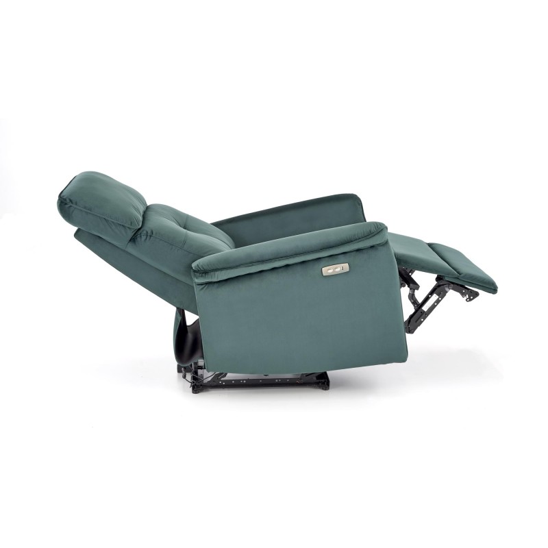 'SEMIR Electric Reclining Armchair with USB Port, Dark Green' 'SEMIR Electric Reclining Armchair with USB Port, Dark Green'