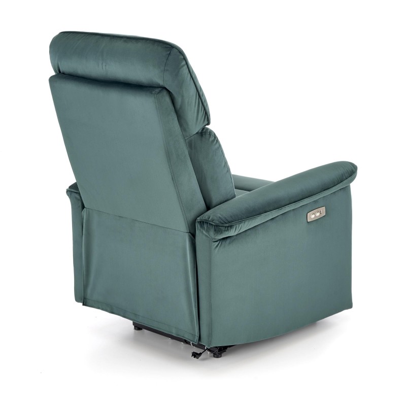 'SEMIR Electric Reclining Armchair with USB Port, Dark Green' 'SEMIR Electric Reclining Armchair with USB Port, Dark Green'