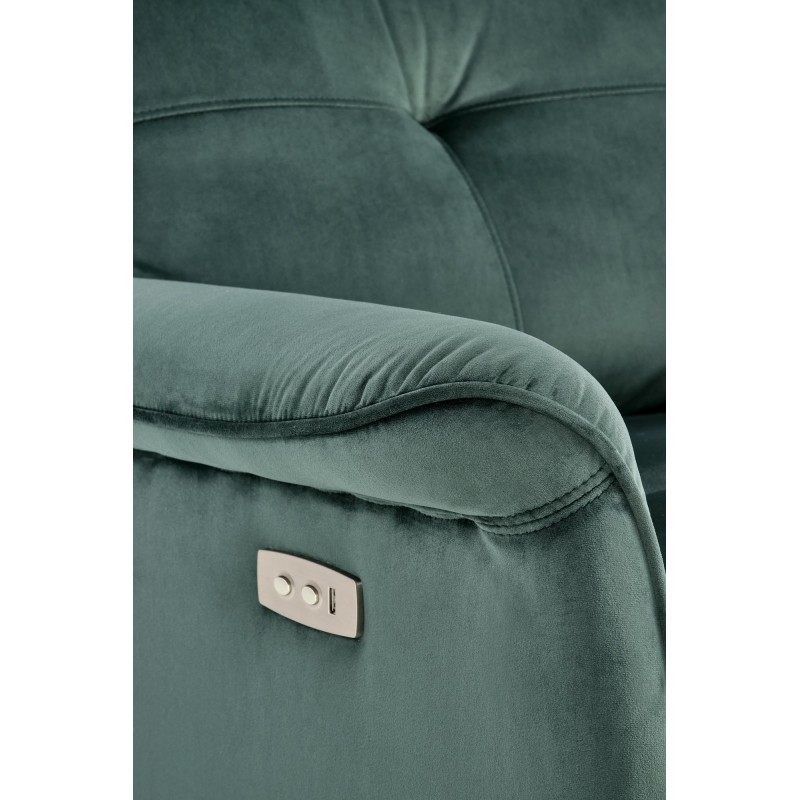 'SEMIR Electric Reclining Armchair with USB Port, Dark Green' 'SEMIR Electric Reclining Armchair with USB Port, Dark Green'