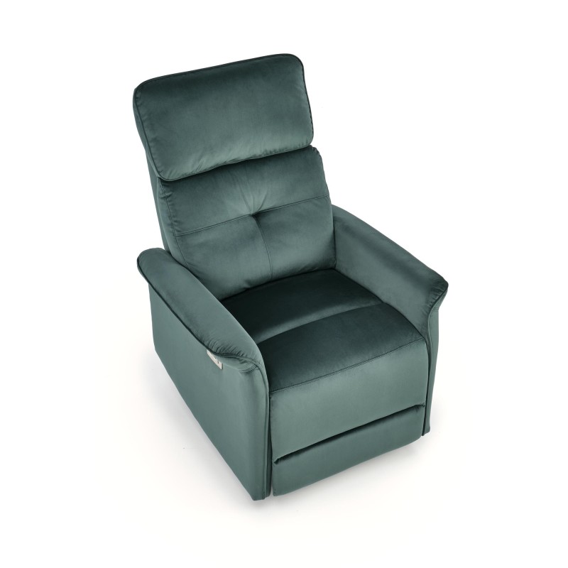 'SEMIR Electric Reclining Armchair with USB Port, Dark Green' 'SEMIR Electric Reclining Armchair with USB Port, Dark Green'