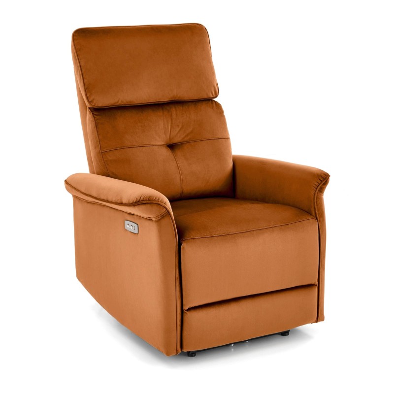 'SEMIR Electric Reclining Armchair with USB Port, Cinnamon' 'SEMIR Electric Reclining Armchair with USB Port, Cinnamon'