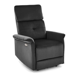 'SEMIR Electric Reclining Armchair with USB Port, Black' 'SEMIR Electric Reclining Armchair with USB Port, Black'