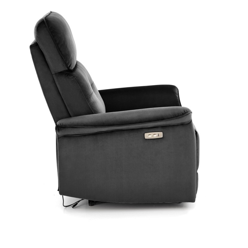 'SEMIR Electric Reclining Armchair with USB Port, Black' 'SEMIR Electric Reclining Armchair with USB Port, Black'
