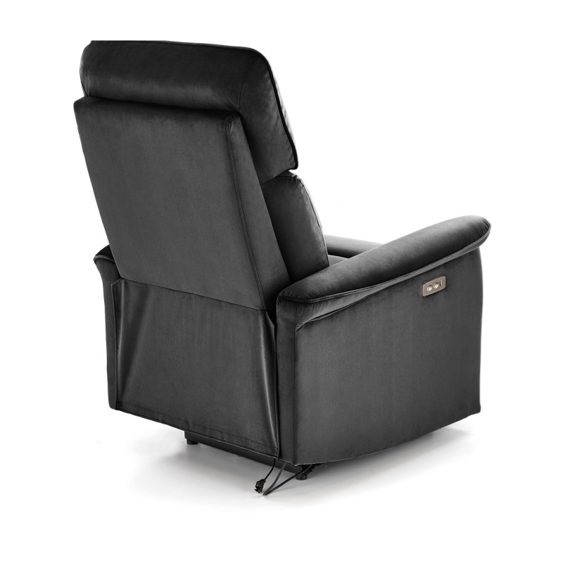 'SEMIR Electric Reclining Armchair with USB Port, Black' 'SEMIR Electric Reclining Armchair with USB Port, Black'
