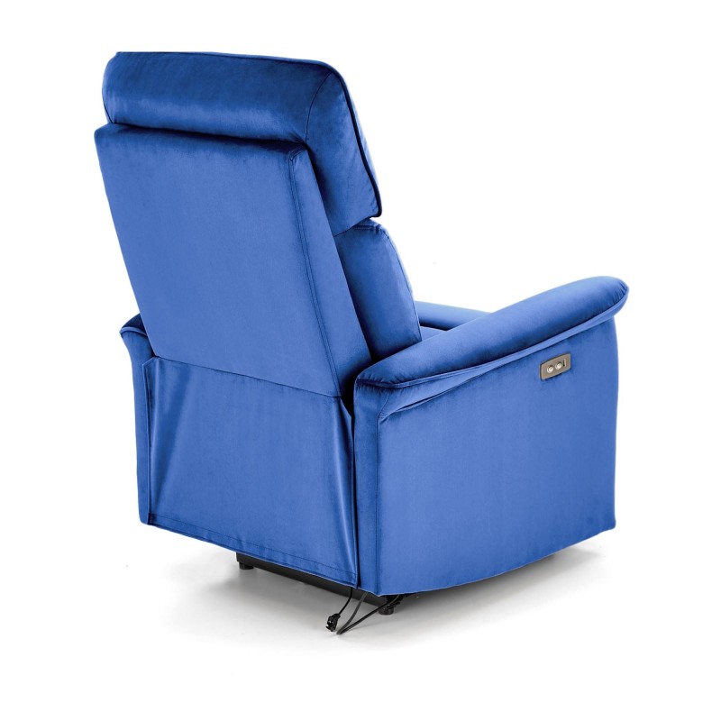 'SEMIR Electric Reclining Armchair with USB Port, Navy Blue' 'SEMIR Electric Reclining Armchair with USB Port, Navy Blue'