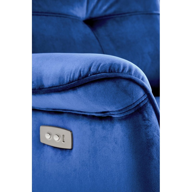 'SEMIR Electric Reclining Armchair with USB Port, Navy Blue' 'SEMIR Electric Reclining Armchair with USB Port, Navy Blue'