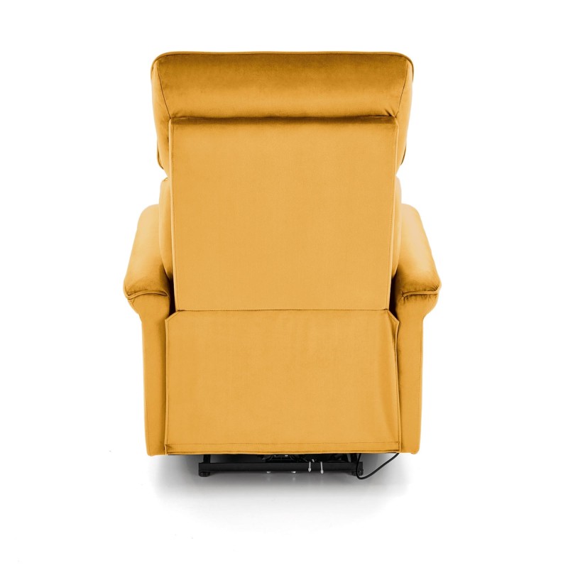 'SEMIR Electric Reclining Armchair with USB Port, Mustard' 'SEMIR Electric Reclining Armchair with USB Port, Mustard'