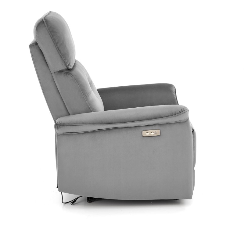 'SEMIR Electric Reclining Armchair with USB Port, Ash Grey' 'SEMIR Electric Reclining Armchair with USB Port, Ash Grey'