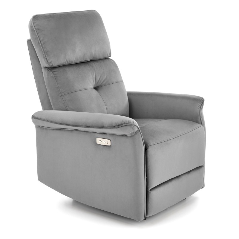 'SEMIR Electric Reclining Armchair with USB Port, Ash Grey' 'SEMIR Electric Reclining Armchair with USB Port, Ash Grey'