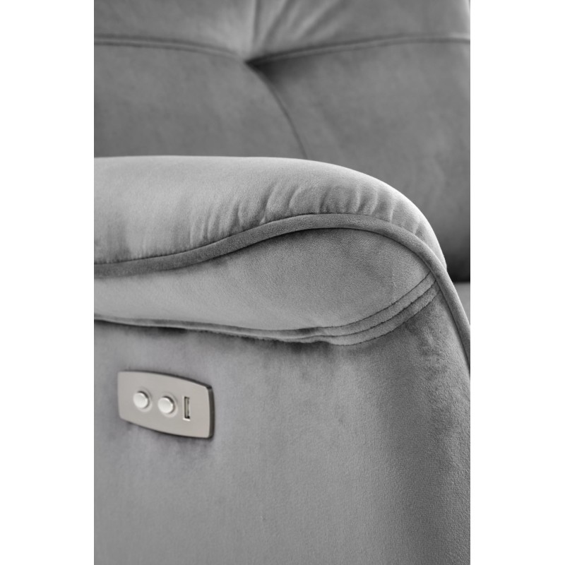 'SEMIR Electric Reclining Armchair with USB Port, Ash Grey' 'SEMIR Electric Reclining Armchair with USB Port, Ash Grey'