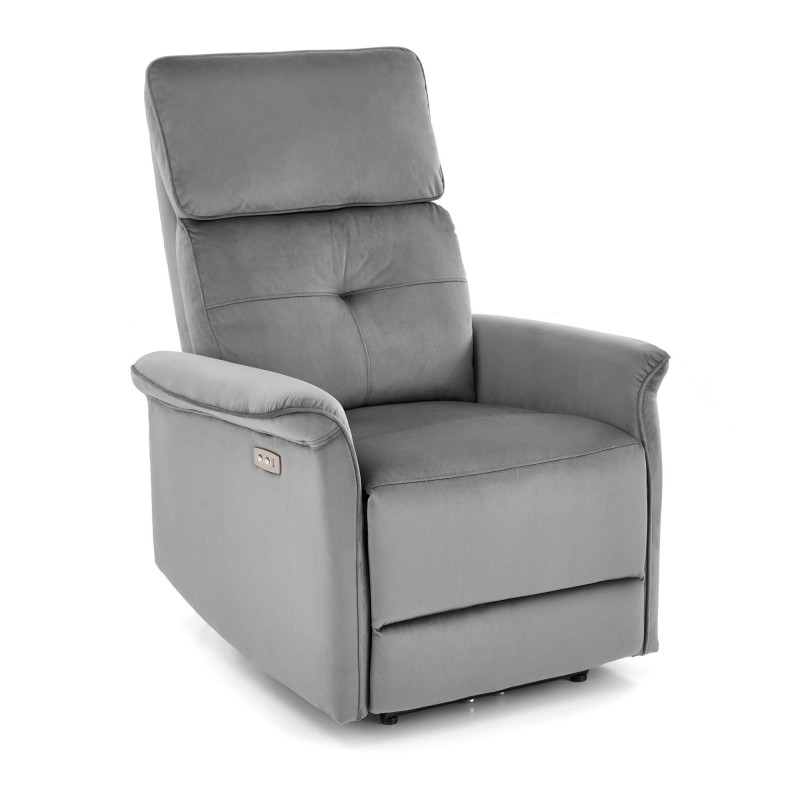 'SEMIR Electric Reclining Armchair with USB Port, Ash Grey' 'SEMIR Electric Reclining Armchair with USB Port, Ash Grey'