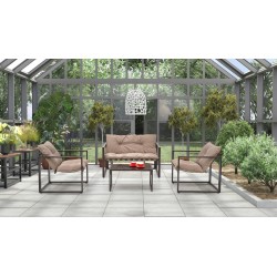 'SHARK Garden Set, Dark Brown / Cappuccino'
