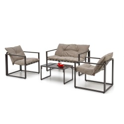 'SHARK Garden Set, Dark Brown / Cappuccino' 'SHARK Garden Set, Dark Brown / Cappuccino'