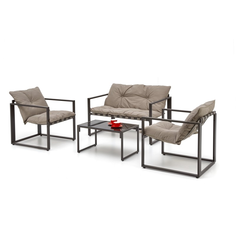 'SHARK Garden Set, Dark Brown / Cappuccino' 'SHARK Garden Set, Dark Brown / Cappuccino'