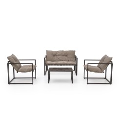 'SHARK Garden Set, Dark Brown / Cappuccino' 'SHARK Garden Set, Dark Brown / Cappuccino'