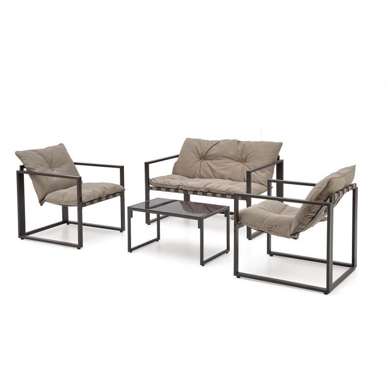 'SHARK Garden Set, Dark Brown / Cappuccino' 'SHARK Garden Set, Dark Brown / Cappuccino'