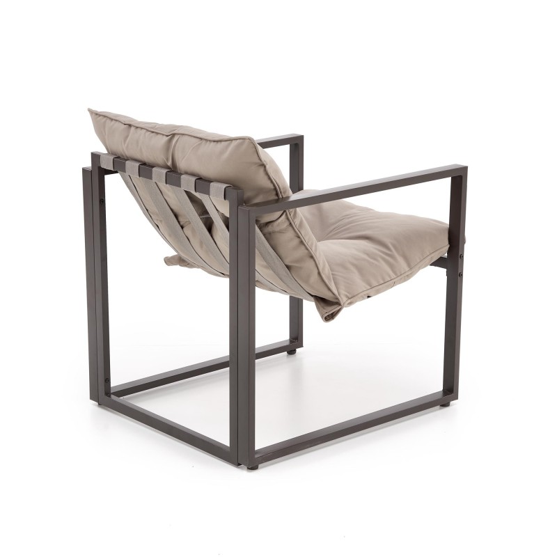 SHARK zestaw ogrodowy ( sofa + fotel 2x + ława ), ciemny brąz / cappuccino (1p 1szt) SHARK zestaw ogrodowy ( sofa + fotel 2x + ława ), ciemny brąz / cappuccino (1p 1szt)