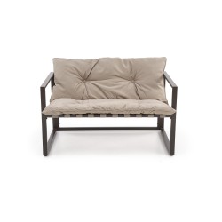 SHARK zestaw ogrodowy ( sofa + fotel 2x + ława ), ciemny brąz / cappuccino (1p 1szt) SHARK zestaw ogrodowy ( sofa + fotel 2x + ława ), ciemny brąz / cappuccino (1p 1szt)